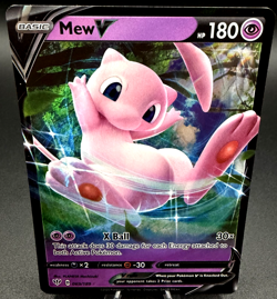 Mew V 069/189 Swsh03: Darkness Ablaze Holo - Near Mint NM - Image 1