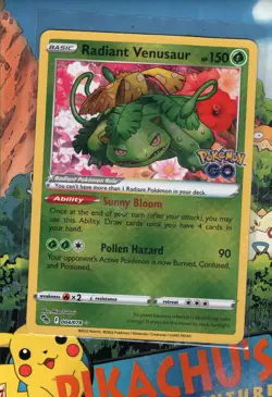 Pokemon TCG Radiant Venusaur 004/078 Pokemon GO Holo NM/M - Image 1