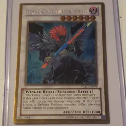 Yu-Gi-Oh! TCG Blackwing Armed Wing Gold PGLD-EN078 Limited Gold Rare - Image 2