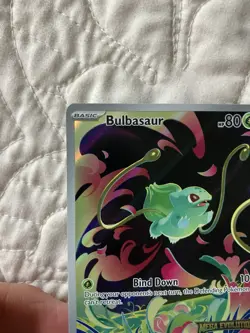 Pokemon TCG Mega Evolution Bulbasaur 133/132 Stamped Enhanced Booster MINTY!😊 - Image 2