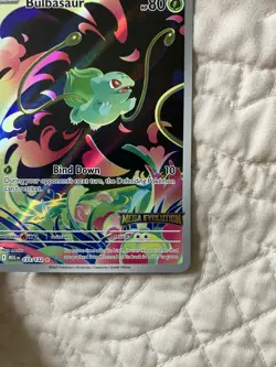Pokemon TCG Mega Evolution Bulbasaur 133/132 Stamped Enhanced Booster MINTY!😊 - Image 5