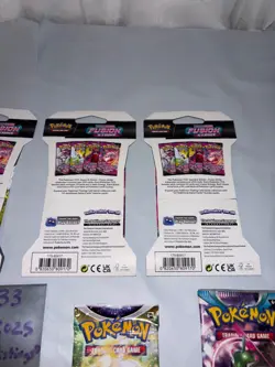 Pokemon Sword & Shield - Fusion Strike Pack Art Set 4 Sleeved Boosters + Lot - Image 5