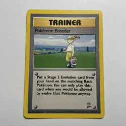 Pokemon Breeder 76/102 Base Set Pokemon Card Regular Rare Lightly Played LP - Image 1