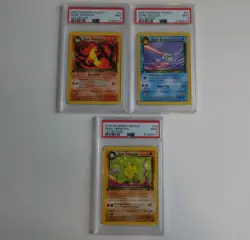 Lot Of 3 PSA Graded 1st Edition Pokemon Cards - Team Rocket WOTC Set - Image 2