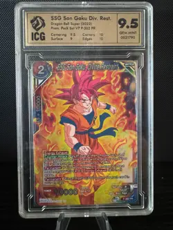 Dragon Ball Z Super Card Game | SSG Son Goku Divine Restraint | ICG GEM MINT 9.5 - Image 1