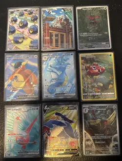 Pokemon Lot Of 9 Pokemon Cards Nm Ir Full Art Black Star Promo - Image 1