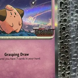 Cleffa SVP 037 Promo Pre Release Obsidian Flames Stamped Holo Pokemon TCG Card - Image 3
