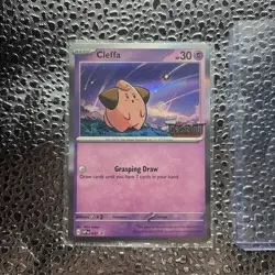 Cleffa SVP 037 Promo Pre Release Obsidian Flames Stamped Holo Pokemon TCG Card - Image 4