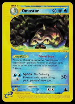 Pokemon Card - Omastar Skyridge 23/144 Non Holo - Image 1