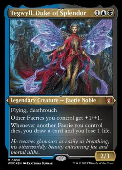 Near Mint, English - 2 x MTG Tegwyll, Duke of Splendor (Display Commander) - Foi - Image 1