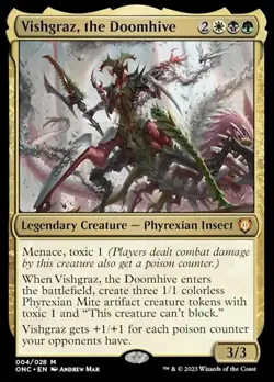 Near Mint, English - 1 x MTG Vishgraz, the Doomhive - Foil Commander Phyrexia: A - Image 1