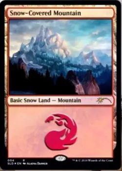 Near Mint, English - 1 x MTG Snow-Covered Mountain - 004 - Foil Secret Lair Drop - Image 1