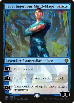 Jace, Ingenious Mind-Mage - FOIL - Ixalan - Magic the Gathering - NM - Image 1