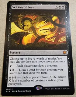 Season of Loss - #112 Regular - Bloomburrow - Mtg - Image 1