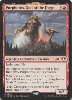 Purphoros, God of the Forge M Commander Masters 246 NM MTG - Image 1
