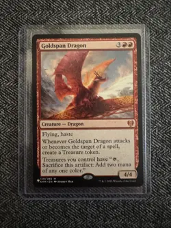 Goldspan Dragon #139 (NM) Kaldheim KHM Magic MTG - Image 1