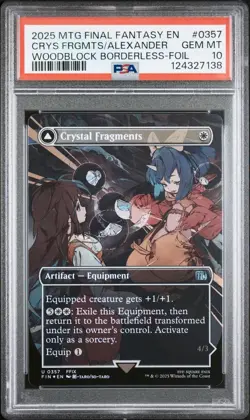 Crystal Fragments | Summon: Alexander Borderless Foil #357 Final Fantasy PSA 10 - Image 3