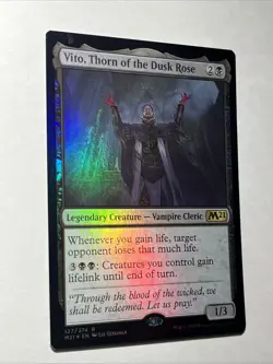 Vito, Thorn of the Dusk Rose (127) | Foil | Core Set 2021 {M21} LEGENDARY ~ RARE - Image 2