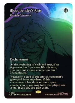 Bloodchief Ascension - Bloodbender's Rise - Foil - Borderless Avatar MTG - Image 1