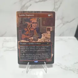 Magic The Gathering Deathburger Secret Lair GOBLIN ENGINEER GALAXY FOIL MTG 2103 - Image 1