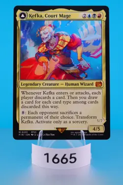 MTG Kefka, Court Mage Final Fantasy Regular #231 - Image 1