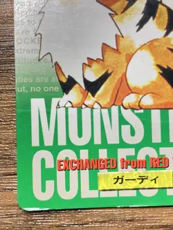 Pokemon Carddass Card Growlithe No.58 Bandai Pocket Monsters Green ver. 1996 - Image 5