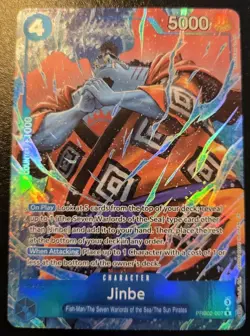 Jinbe (Alt. Art) PRB02-007 Foil Rare The Best Vol. 2 One Piece Card Game - Image 1