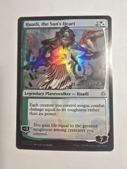 Huatli, the Sun's Heart Prerelease Cards Foil Magic The Gathering - Image 1