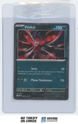 2025 Pokemon Promo Card FR Unopened Reverse Holo Yveltal #088/132 - Image 1