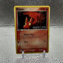 Slugma 75/107 EX Deoxys Pokemon Card Reverse Holo Foil Rare HP - Image 1