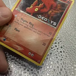 Slugma 75/107 EX Deoxys Pokemon Card Reverse Holo Foil Rare HP - Image 3