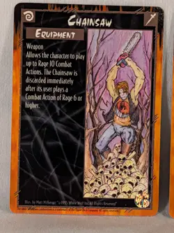 Werewolf Rage CCG Wyrm Expansion - (2) Chainsaw Equipment Card NM - Image 3