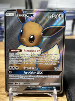 Pokemon Eevee GX TCG Full Art Holo Rare Black Star Promo Card SM242 - Image 1