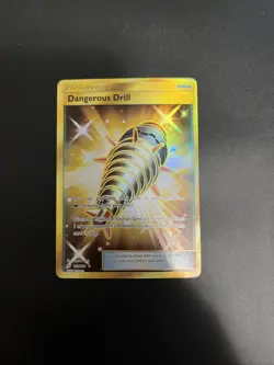 Dangerous Drill - 192/181 - Pokemon Team Up Sun & Moon Secret Rare Card NM/M (w) - Image 1