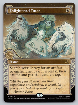 Enlightened Tutor Showcase - MTG Avatar: The Last Airbender TLA - Image 1