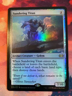 MTG Double Masters Sundering Titan Foil - Image 1