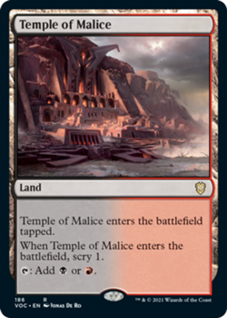 Near Mint, English - 1 x MTG Temple of Malice Commander: Innistrad: Crimson Vow - Image 1