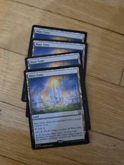 Mtg Blast Zone X4; Commander - Image 1