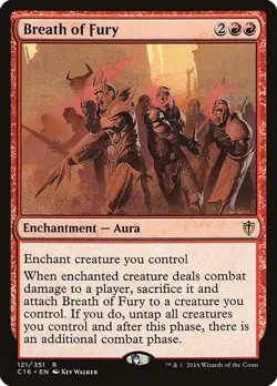 1x - Breath of Fury - #121 - Commander 2016 - NM MTG - Image 1