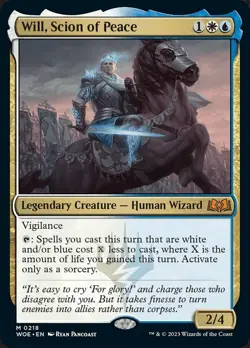 Near Mint, English - 1 x MTG Will, Scion of Peace Wilds of Eldraine - Image 1