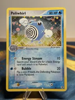 Poliwhirl 46/112 FireRed & LeafGreen Reverse Holo Foil Stamped Era Pokemon LP - Image 1