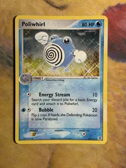 Poliwhirl 46/112 FireRed & LeafGreen Reverse Holo Foil Stamped Era Pokemon LP - Image 2