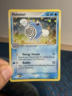 Poliwhirl 46/112 FireRed & LeafGreen Reverse Holo Foil Stamped Era Pokemon LP - Image 3