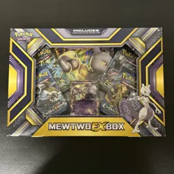 Pokemon TCG: Mewtwo Ex Box New Factory Sealed Evolutions & Fates Collide - Image 1