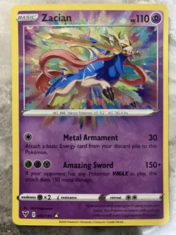 Pokemon TCG - Zacian - 082/185 - Amazing Rare - Vivid Voltage - Image 1