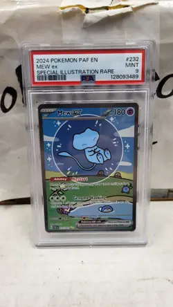 2024 MEW EX BUBBLE MEW PALDEAN FATES SIR FULL ART POKEMON PSA 9 MINT #232 - Image 2