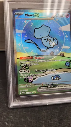 2024 MEW EX BUBBLE MEW PALDEAN FATES SIR FULL ART POKEMON PSA 9 MINT #232 - Image 4