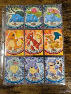 1999 Topps Pokemon TV Animation Series 1 Set [89/90 - Missing Checklist] - Image 1