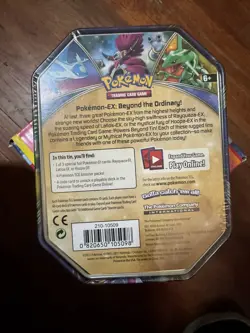 Pokemon 2016 Rayquaza EX Powers Beyond Collectors Tin 210-10509 Sealed - Image 2