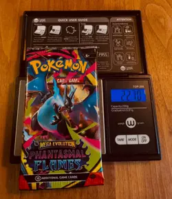VERY HEAVY Pokemon Phantasmal Flames - Factory Sealed Booster Pack (22.70g) - Image 1